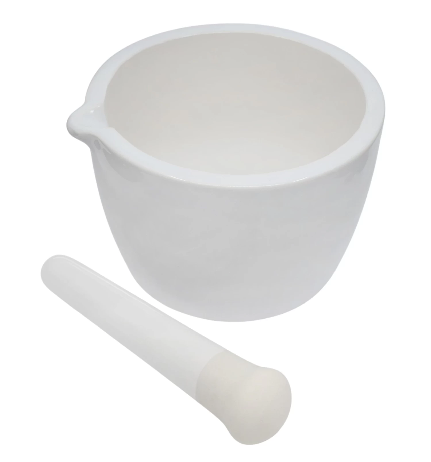 Mortar & Pestle, 750mL - 165mm - Porcelain, Unglazed Grinding Surface 2 Mortar & Pestle, 750mL - 165mm - Porcelain, Unglazed Grinding Surface - Image 2
