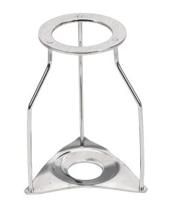 Pack Of 6 Lab Tripods - Chrome Plated Steel - 7" Tall, 2.5" Inner Diameter -