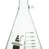 Filtering Flask, 5000mL - Integral Barbed Side Arm - White Graduations - Borosilicate Glass
