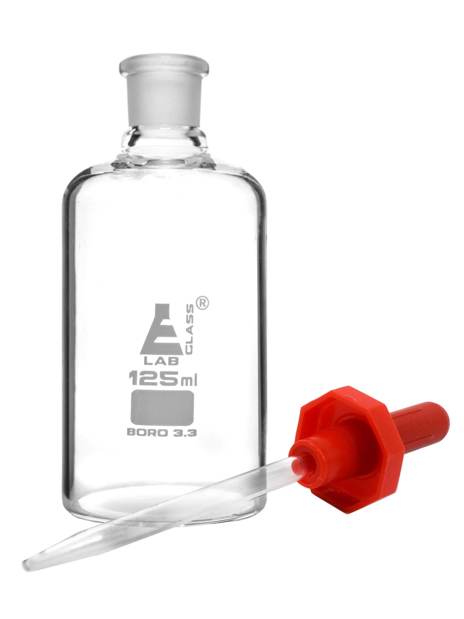 Dropping Bottle, 125mL - Transparent - Borosilicate Glass 5 Dropping Bottle, 125mL - Transparent - Borosilicate Glass - Image 5