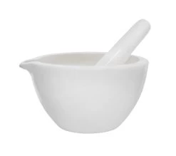 Mortar & Pestle, 550mL - 155mm - Porcelain, Unglazed Grinding Surface