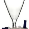 Dropping Funnel, 50mL - Squibb - With 14/23 Plastic Stopper & PTFE Key Stopcock - Borosilicate Glass