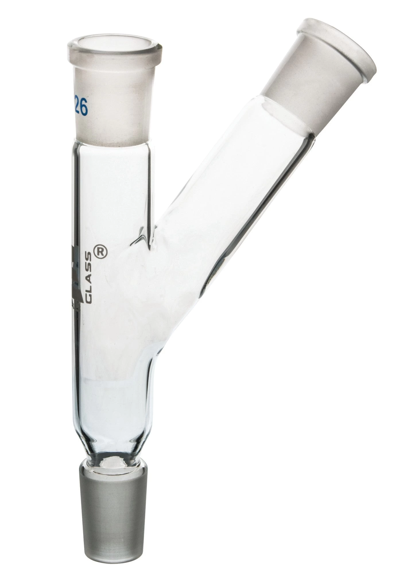 Multiple Adapter, Two Necks - Socket Size: 19/26 - Cone Size: 19/26 - Borosilicate Glass - 1 Multiple Adapter, Two Necks - Socket Size: 19/26 - Cone Size: 19/26 - Borosilicate Glass -