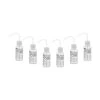 6PK Chemical Wash Bottle, Blank Labels, 250ml - Wide Mouth, Self Venting, Low Density Polyethylene - Performance Plastics By