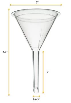10PK Filter Funnel, 3" - Polyethylene Plastic - Chemical Resistant -Laboratory Instrument Store zv5wvekevplaoxpzj8r9