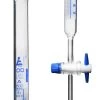 Schellbach Burette, 100mL - Class A, Includes Calibration Certificate - PTFE Stopcock - Blue Graduations - Borosilicate Glass